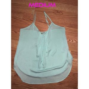 NWOT Pastel light green spaghetti strap top